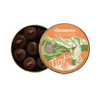 Feinschmecker Edition Tirol – Vollmilchpraline mit Marillenbrand in dunkler Schokolade