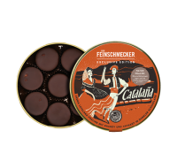 Feinschmecker Edition Crema Catalana – Praline mit Brandy und Krokant in dunkler Schokolade